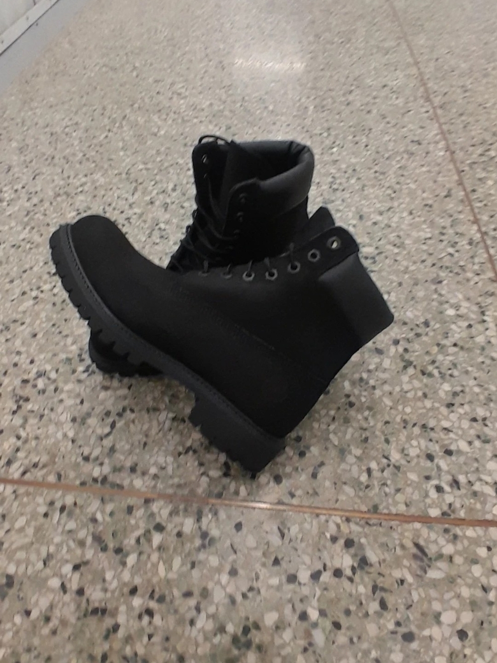 Timberland Black Lace-Up Men's Boots